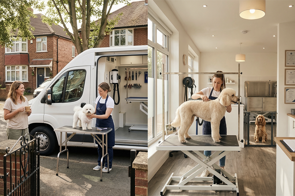 Mobile vs Salon Grooming